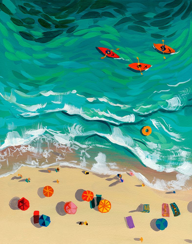 Aerial Beach III art print by Brook Page for $57.95 CAD