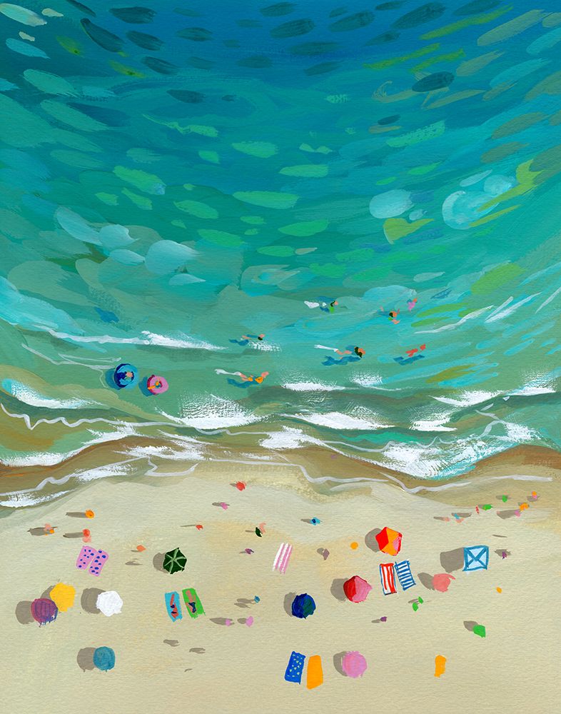 Aerial Beach Vertical art print by Brook Page for $57.95 CAD