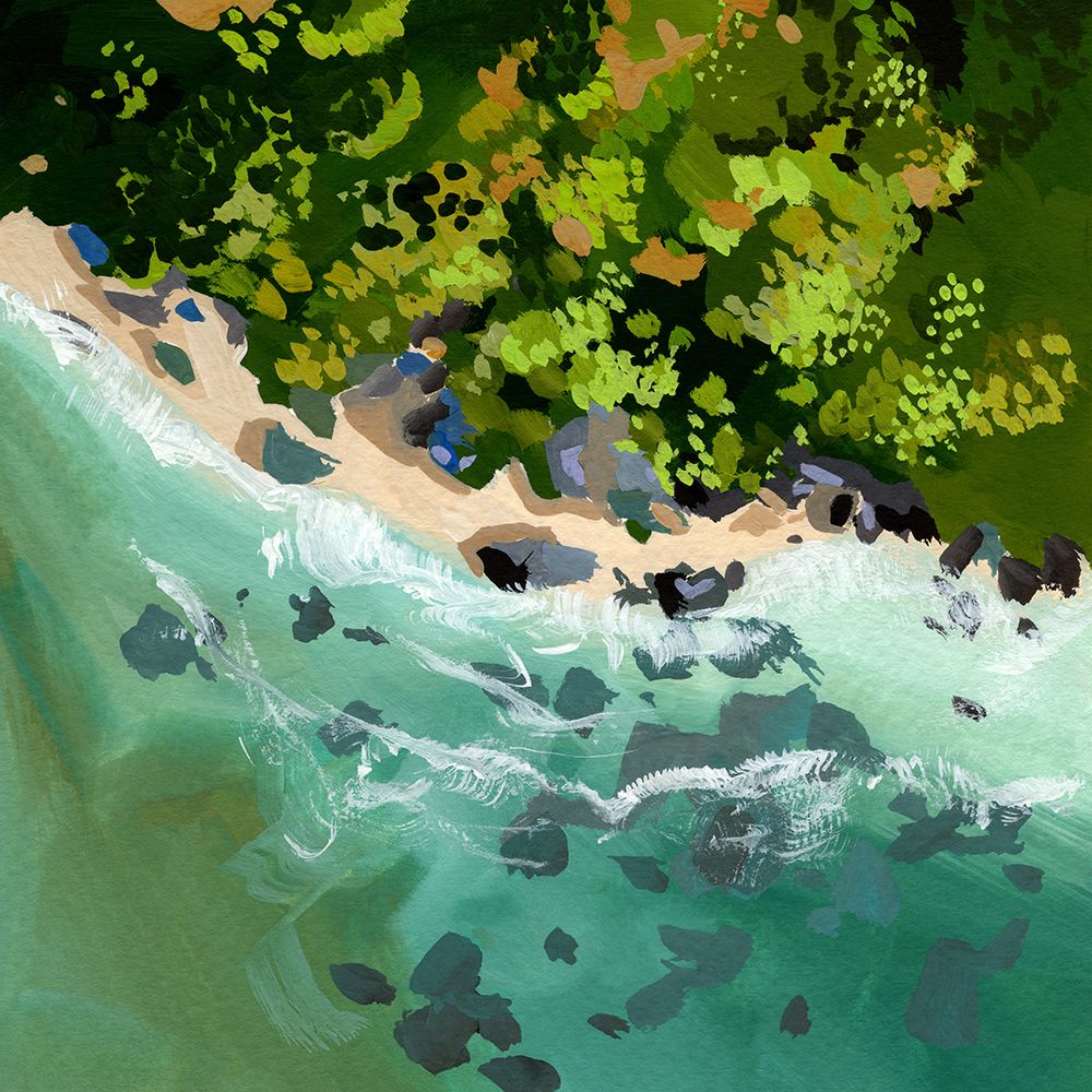 Aerial Rocky Coast art print by Brook Page for $57.95 CAD