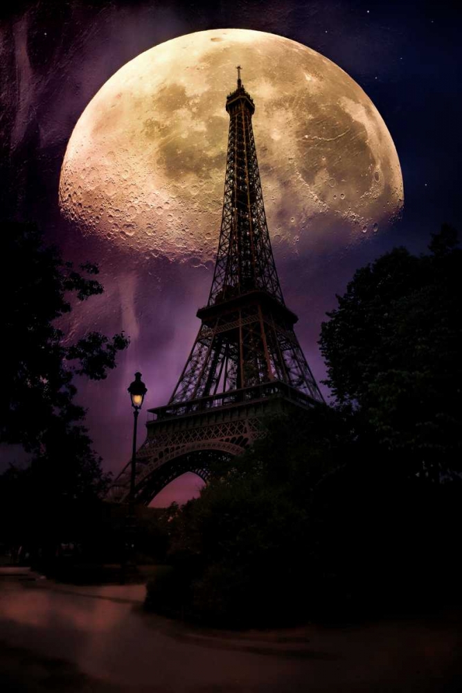 Moonlight in Paris art print by John Rivera for $57.95 CAD