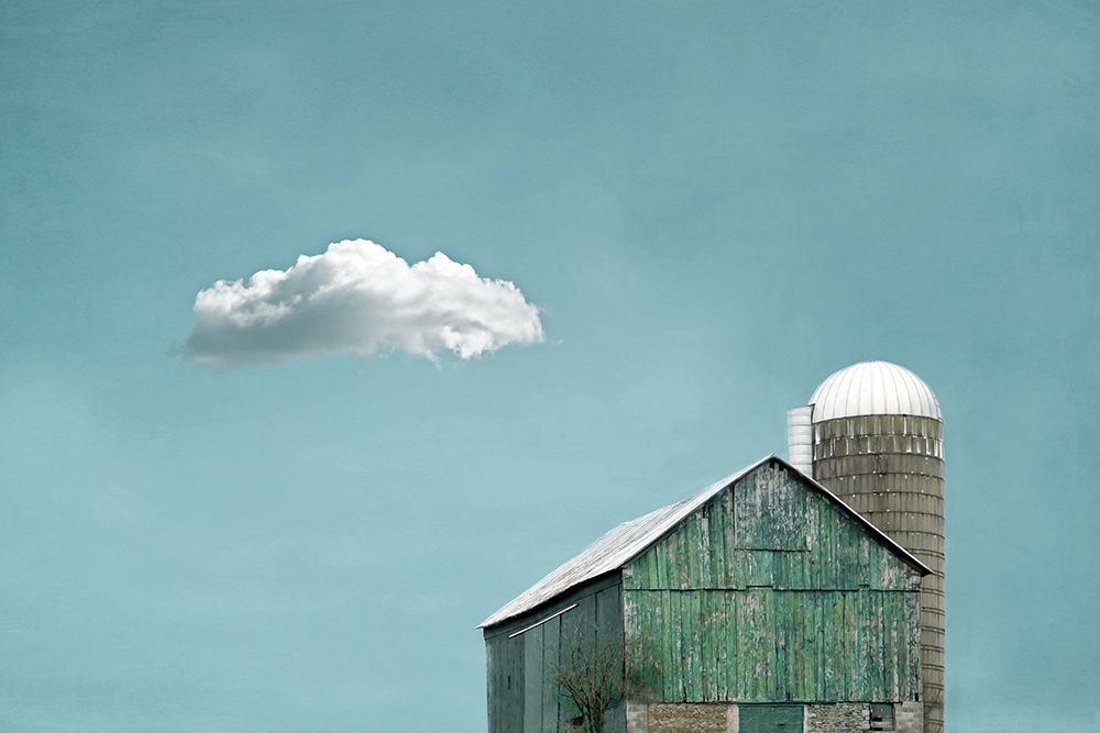 Green Barn and Cloud art print by Brooke T. Ryan for $57.95 CAD