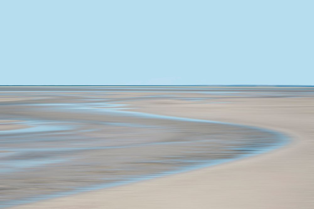 Blue and Beige Beach 1 art print by Brooke T. Ryan for $57.95 CAD