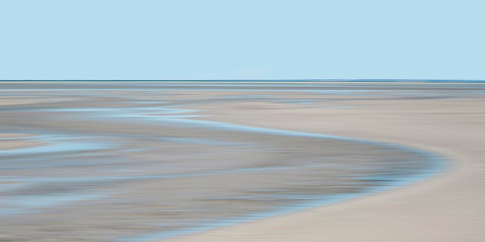 Blue and Beige Beach 2 art print by Brooke T. Ryan for $57.95 CAD