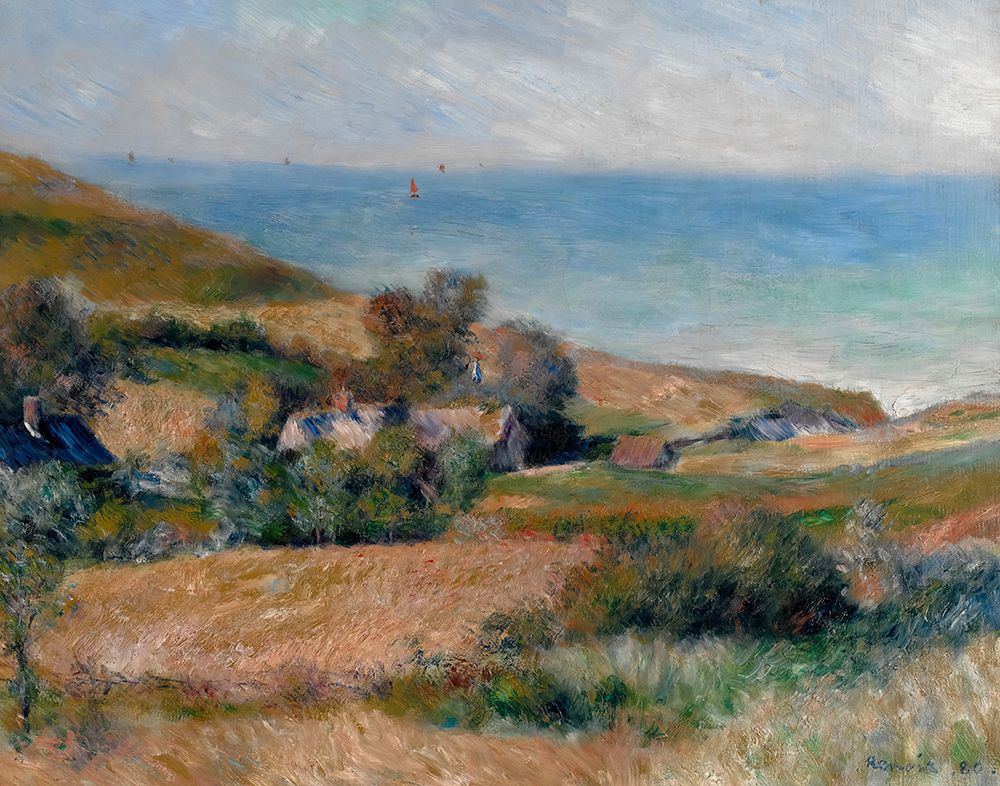 View of the Seacoast - Normandy art print by Pierre-Auguste Renoir for $57.95 CAD