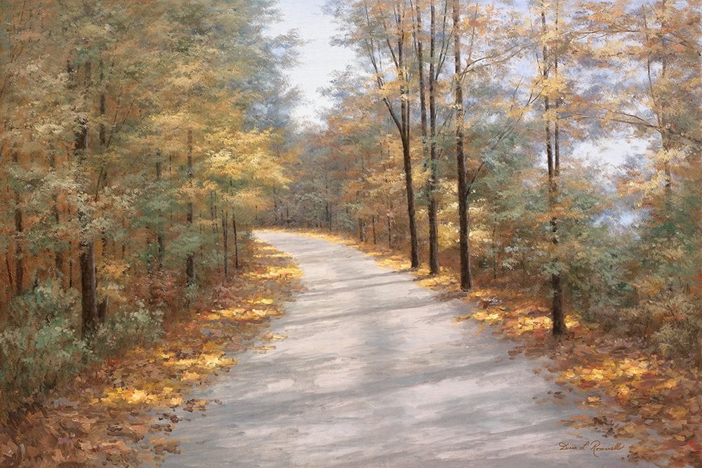 Walking in Fall art print by Diane Romanello for $57.95 CAD