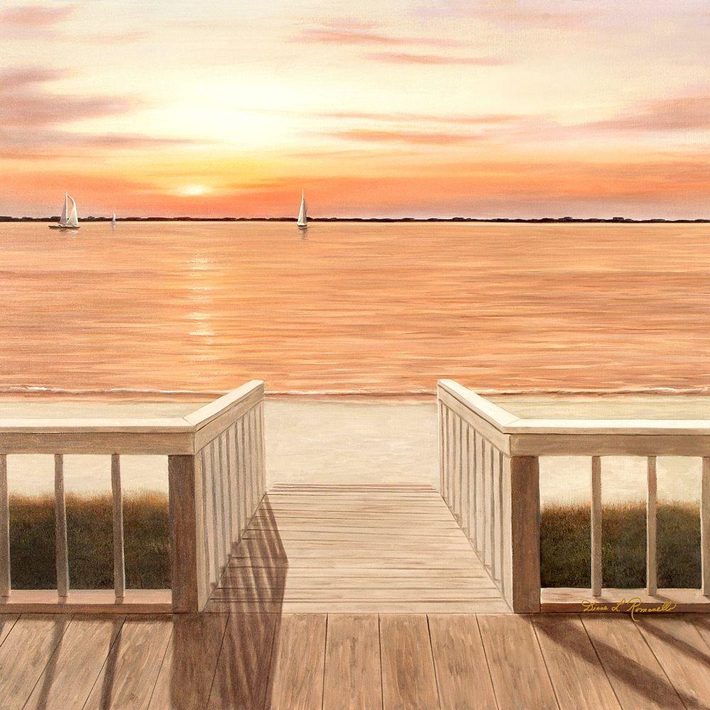 Sunset Deck art print by Diane Romanello for $57.95 CAD