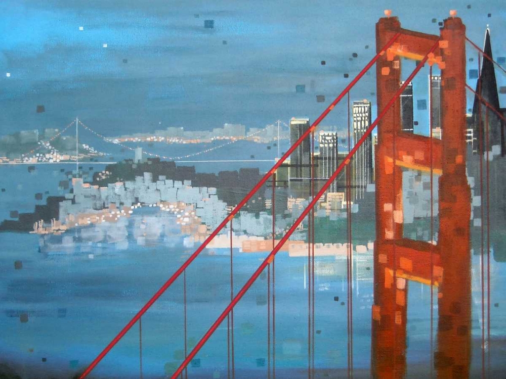 Twilight San Francisco art print by Carol Joy Shannon for $57.95 CAD