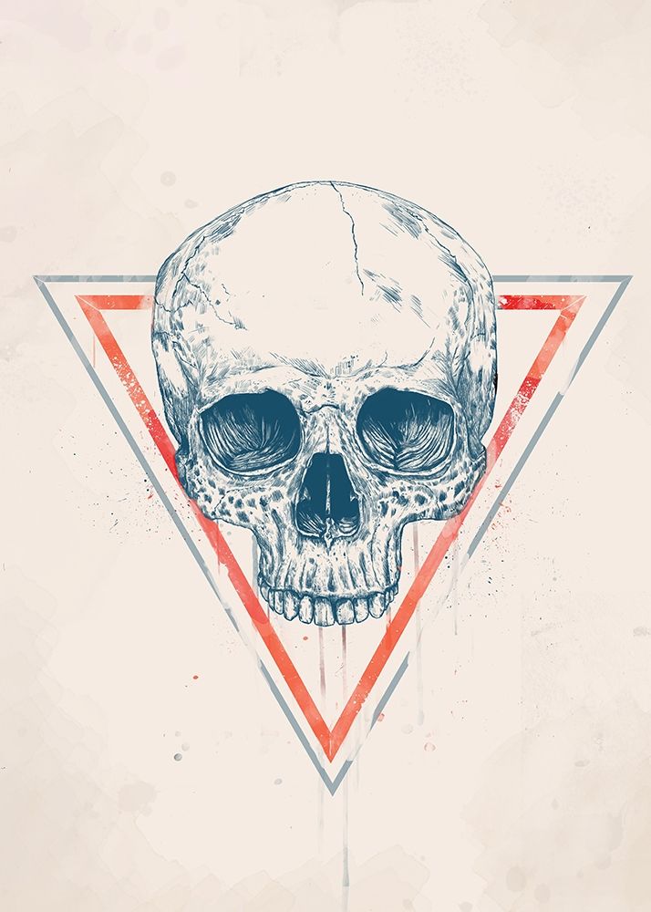 Skull in Triangle No. 2 art print by Balazs Solti for $57.95 CAD
