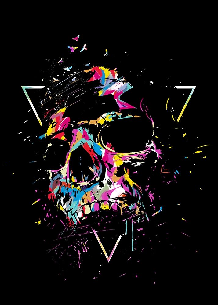 Skull X (color) art print by Balazs Solti for $57.95 CAD