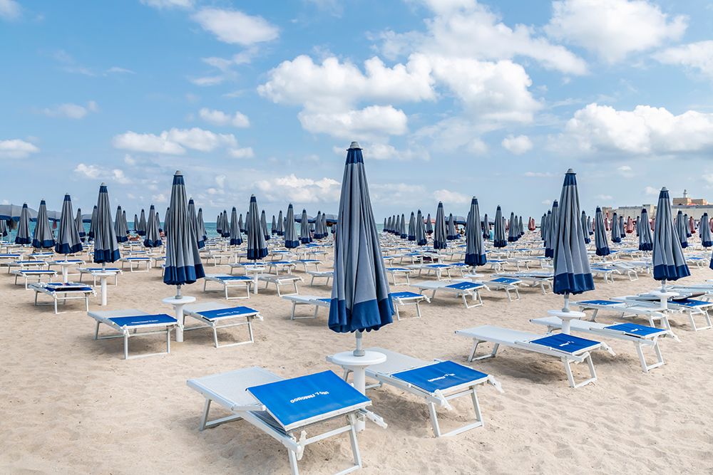 Puglia, Italy Beach Umbrellas art print by Richard Silver for $57.95 CAD