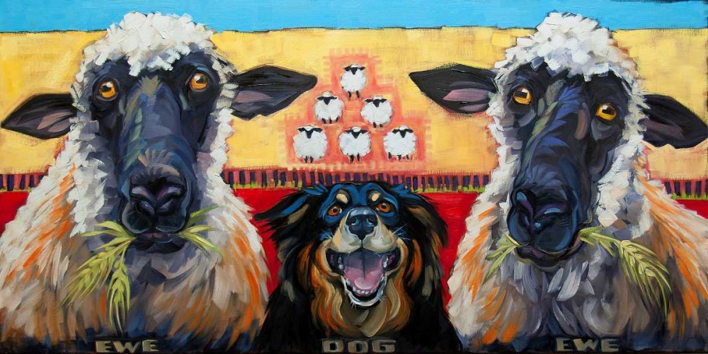 Ewe Dog Ewe art print by Connie R. Townsend for $57.95 CAD