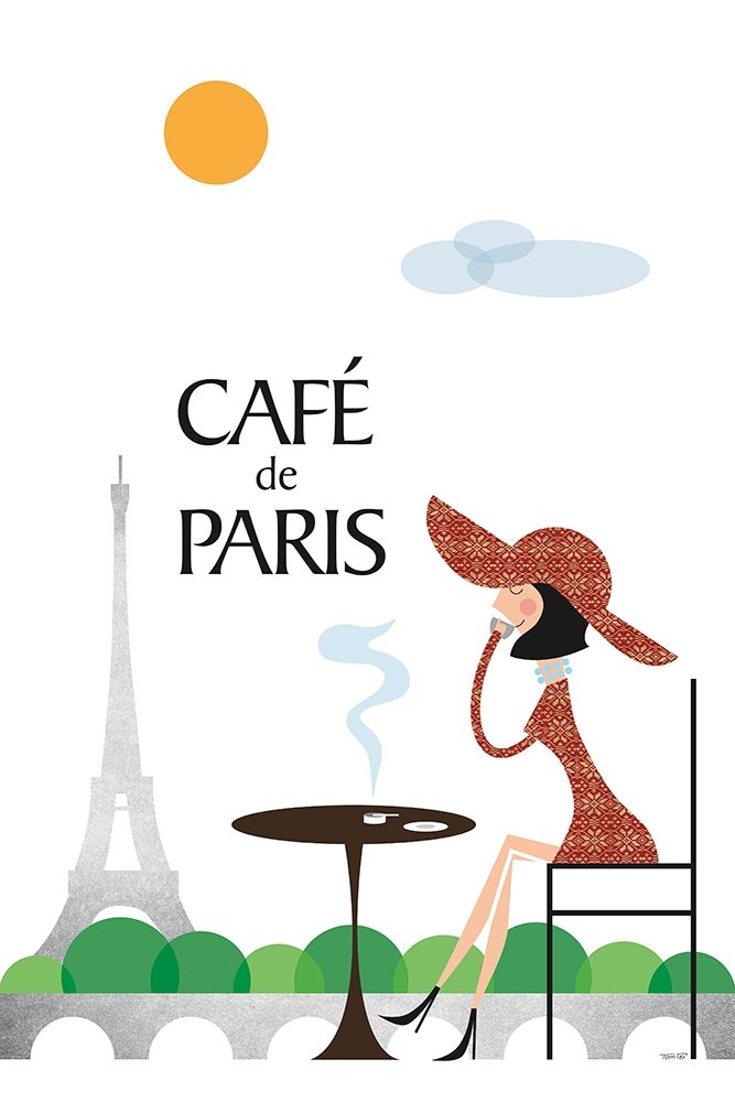 Cafe de Paris art print by Tomas Design for $57.95 CAD
