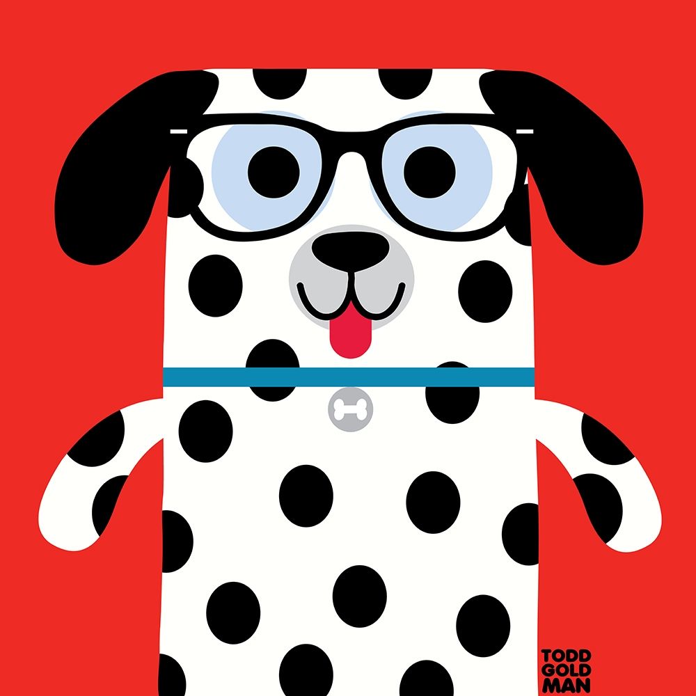 Bow Wow Dalmation art print by Todd Art for $57.95 CAD