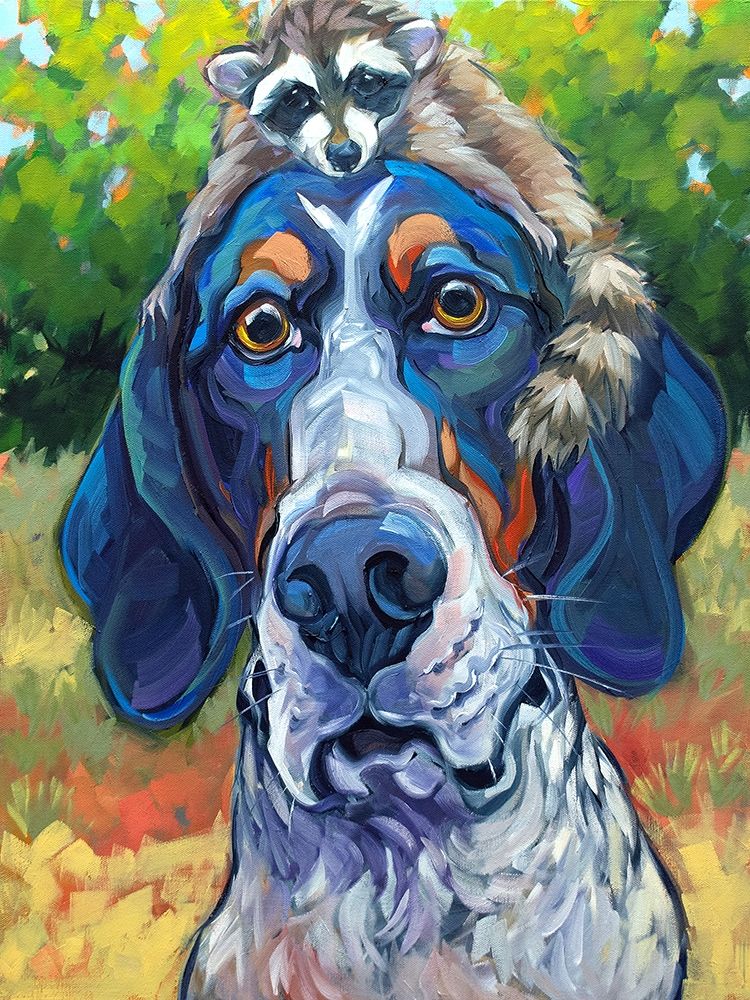 Coonhound art print by CR Townsend for $57.95 CAD