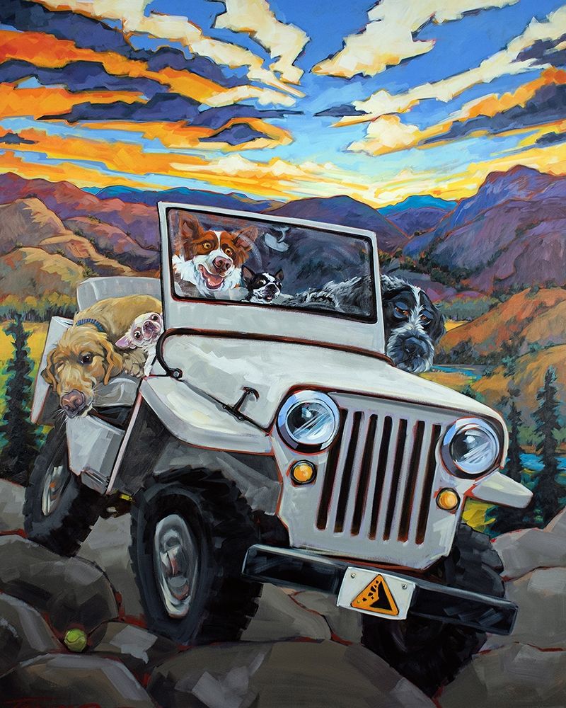 Watch For Falling Rocks art print by CR Townsend for $57.95 CAD