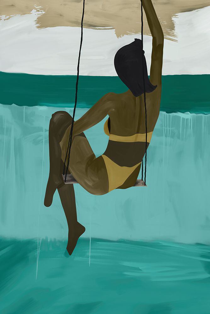 Cabana Girl art print by A Tsoukanelis for $57.95 CAD