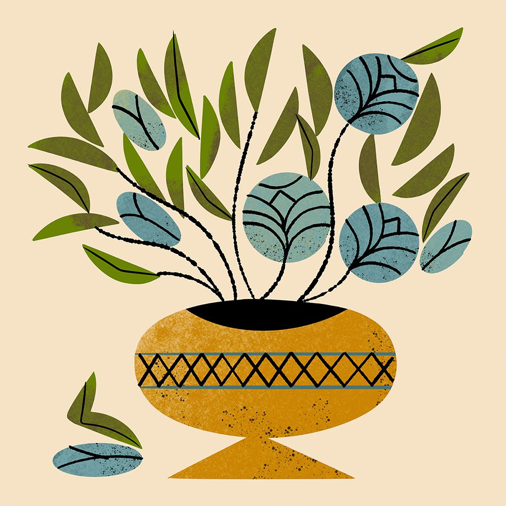 Bouquet In Gold Vase art print by Renea L. Thull for $57.95 CAD