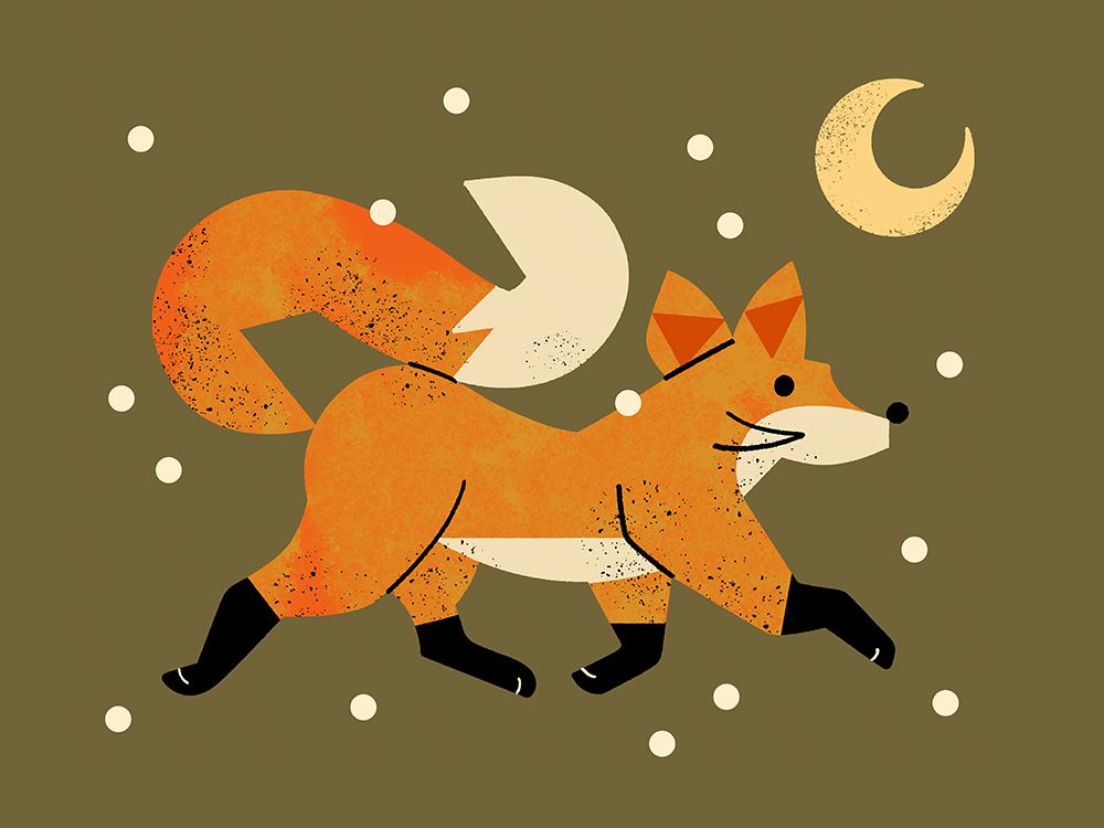 Wandering Winter Fox art print by Renea L. Thull for $57.95 CAD