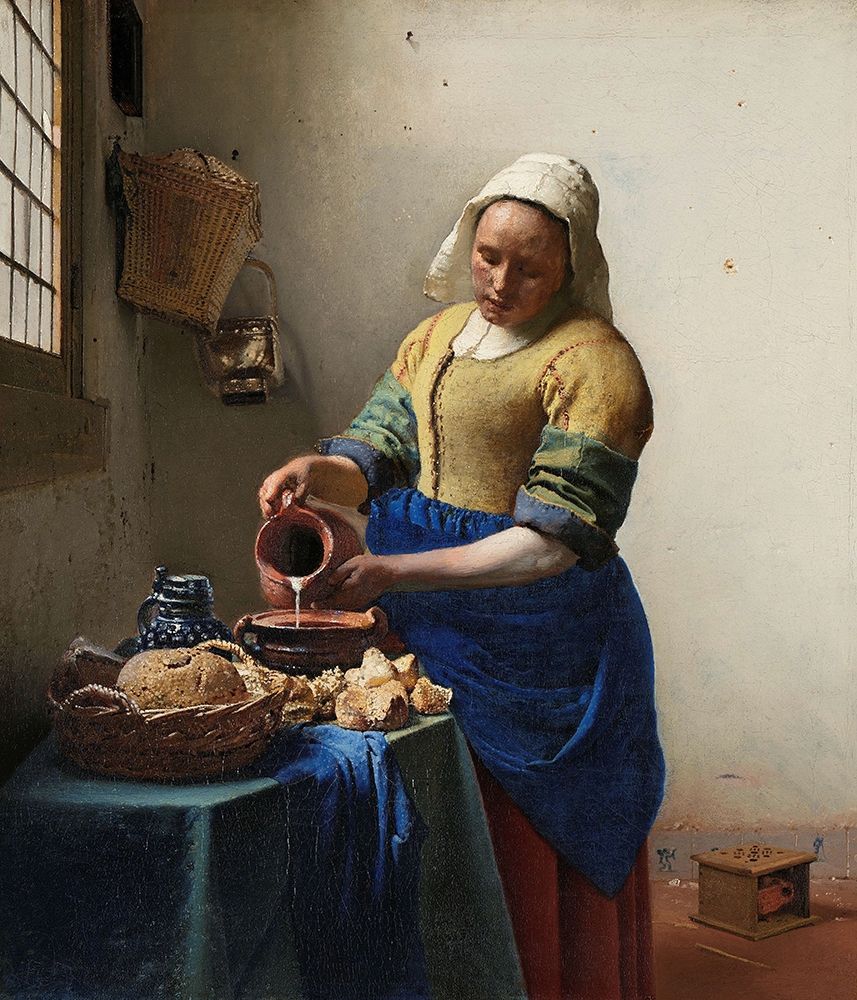 The Milkmaid art print by Johannes Vermeer for $57.95 CAD