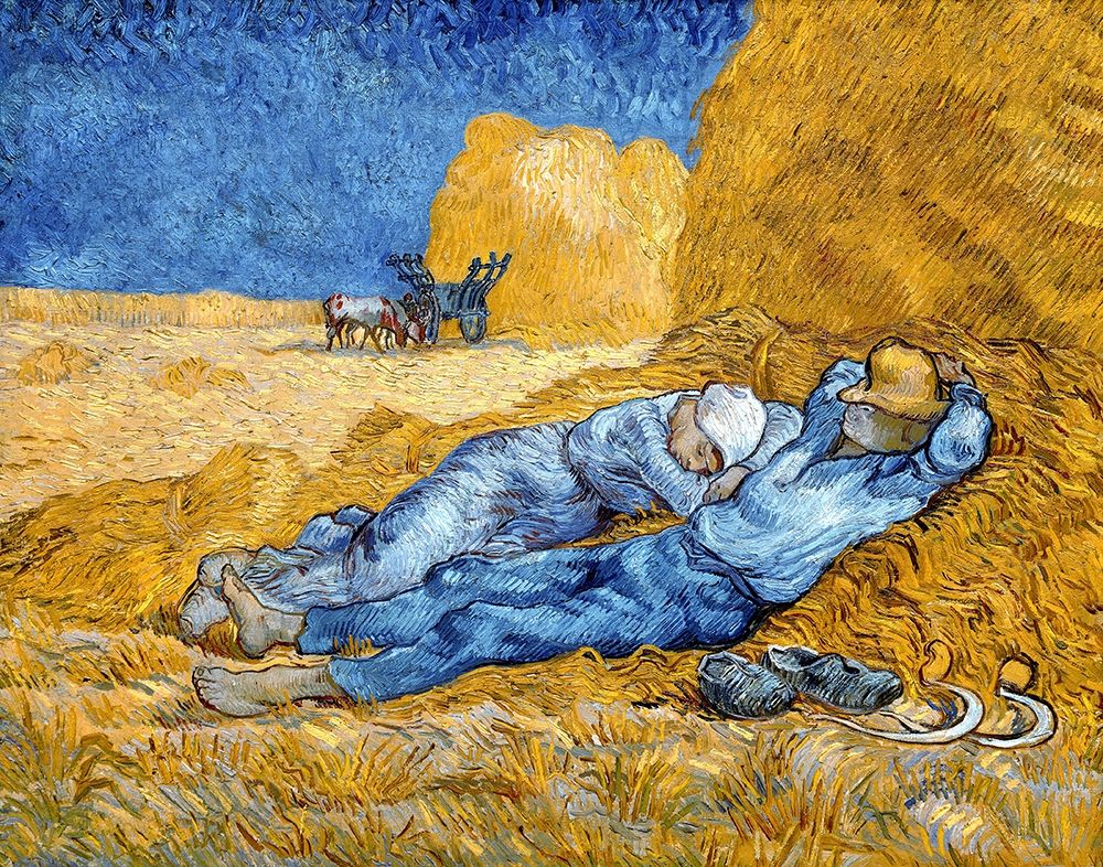 Noon - Rest from Work, 1891 art print by Vincent Van Gogh for $57.95 CAD