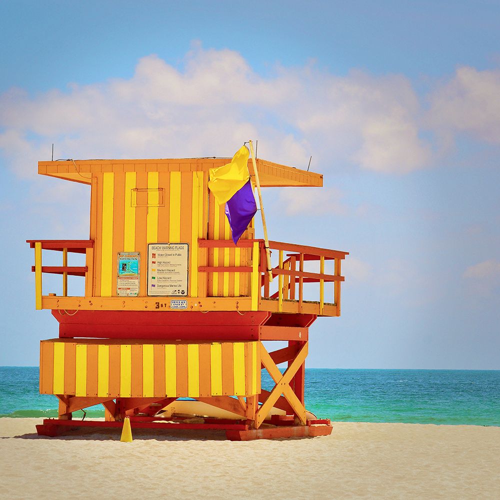 Lifeguard Station art print by Carlos Vargas for $57.95 CAD