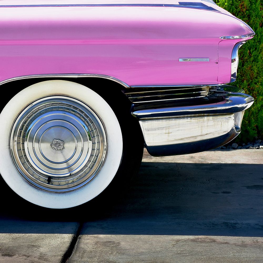 Pink Cadillac Tire art print by Carlos Vargas for $57.95 CAD
