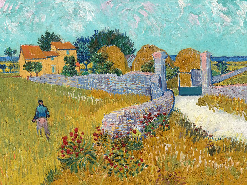 Farmhouse in Provence, 1888 art print by Vincent Van Gogh for $57.95 CAD