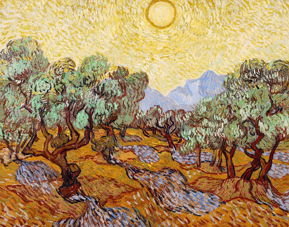 Olive Trees, 1889 art print by Vincent Van Gogh for $57.95 CAD