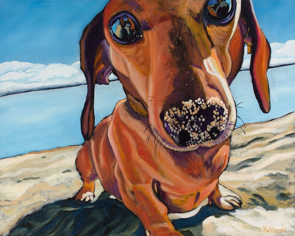 Sand Dog art print by Kathryn Wronski for $57.95 CAD