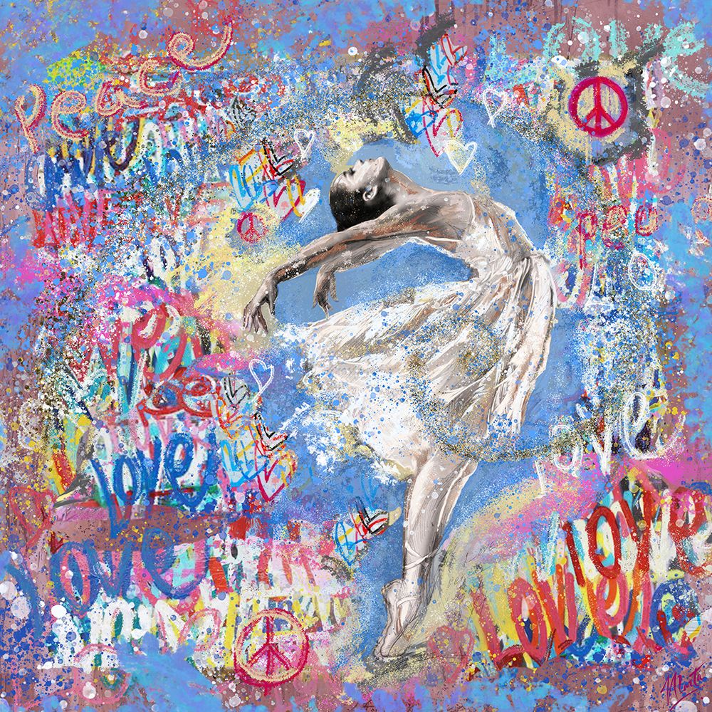 Graffiti Ballerina 1 art print by Marta Wiley for $57.95 CAD