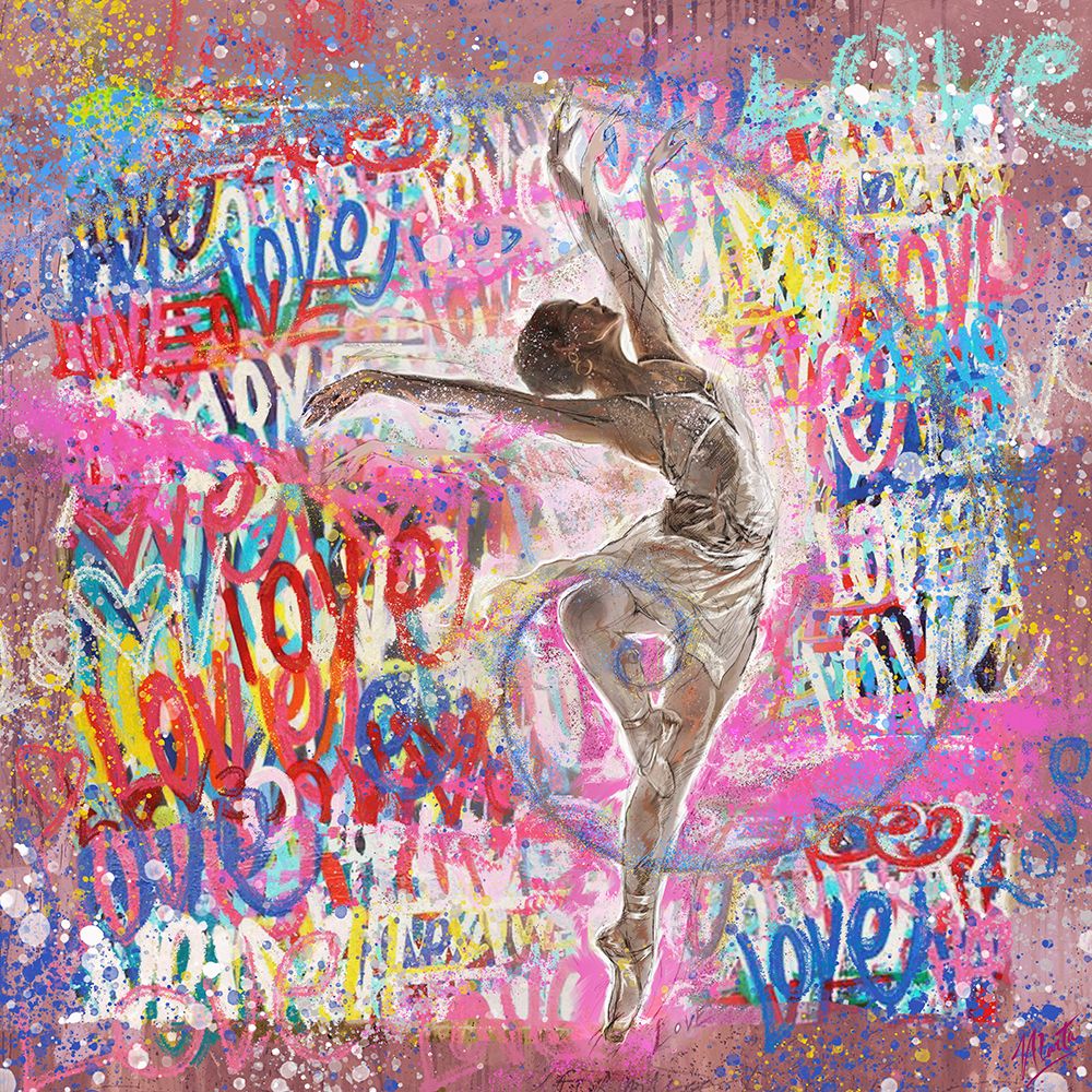 Graffiti Ballerina 2 art print by Marta Wiley for $57.95 CAD