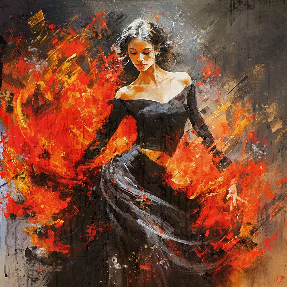 Flemenco Fire No. 3 art print by Marta Wiley for $57.95 CAD