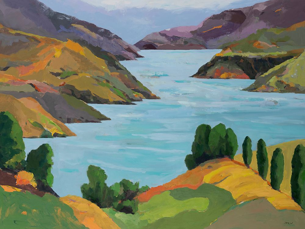 Akaroa Sound art print by Jenny Wantuch for $57.95 CAD