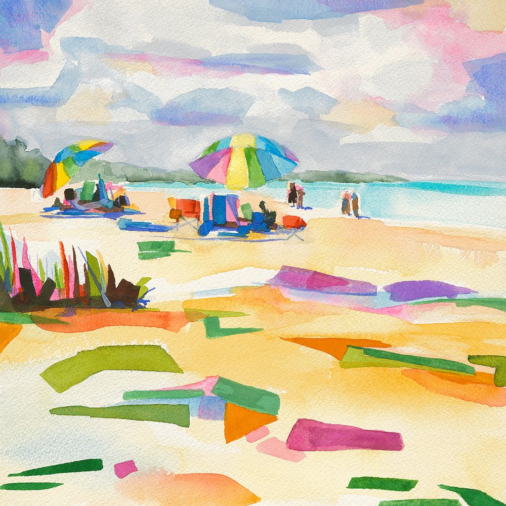 Walk on the Beach art print by Sally Wille for $57.95 CAD
