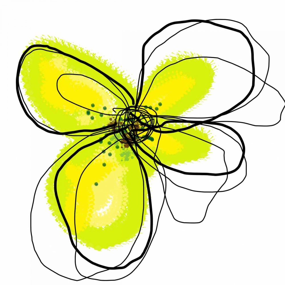 Yellow Petals One art print by Jan Weiss for $57.95 CAD