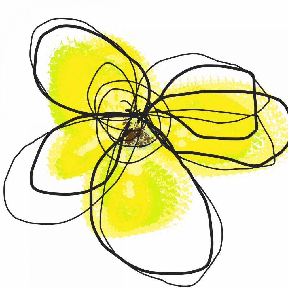 Yellow Petals Two art print by Jan Weiss for $57.95 CAD