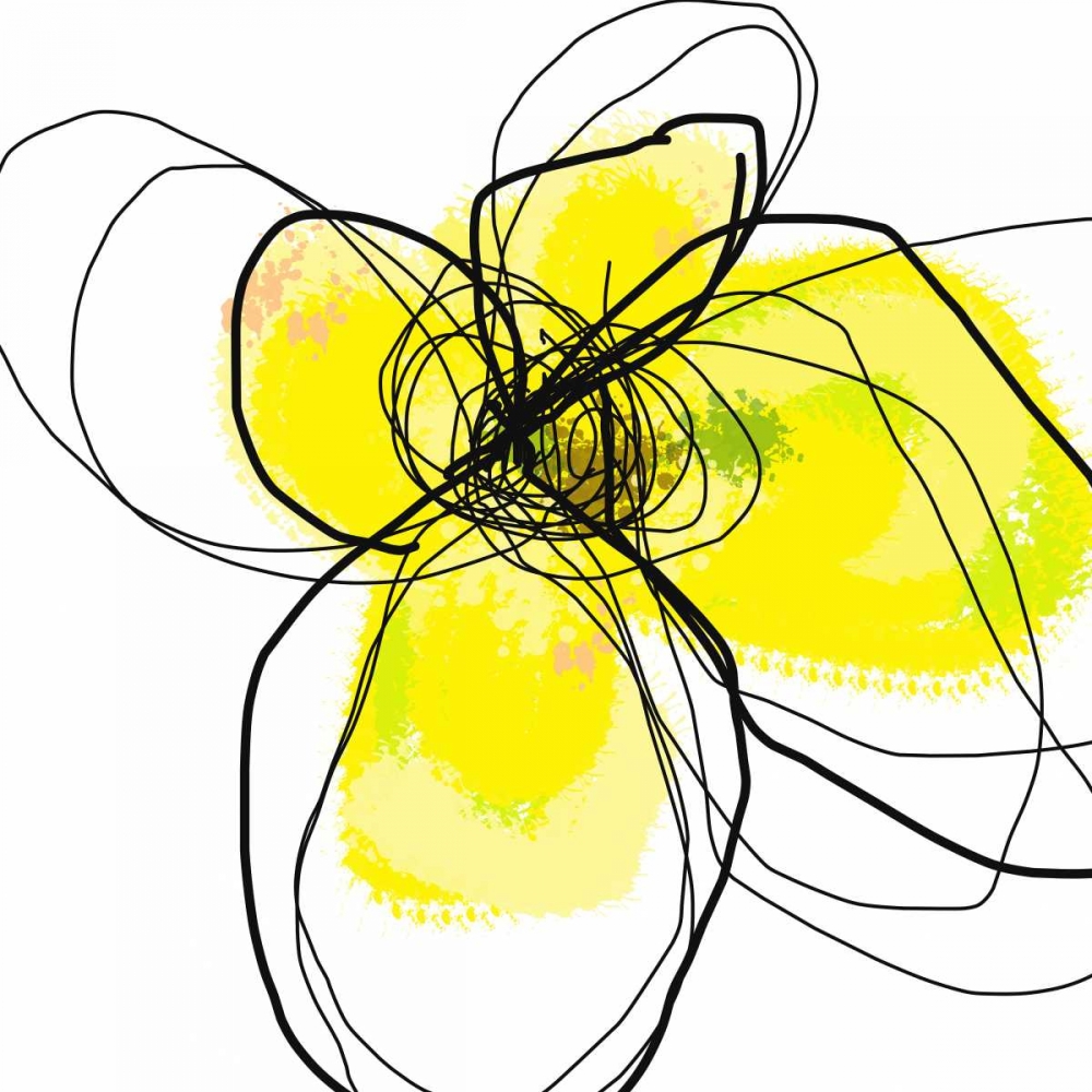 Yellow Petals Three art print by Jan Weiss for $57.95 CAD