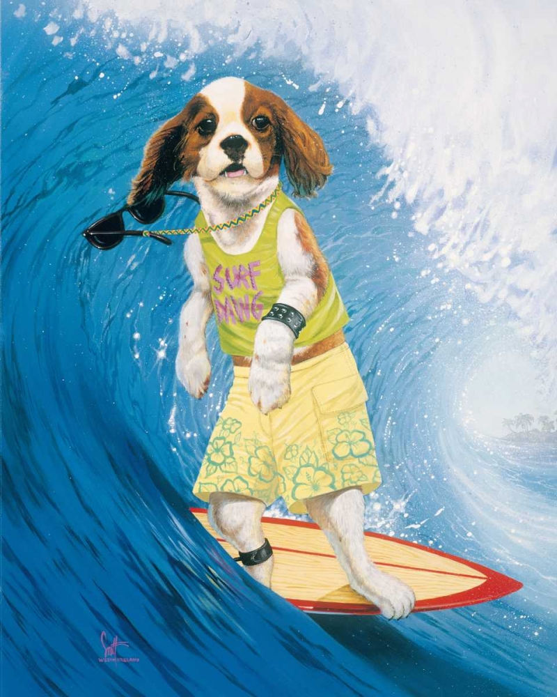Surf Dawg art print by Scott Westmoreland for $57.95 CAD