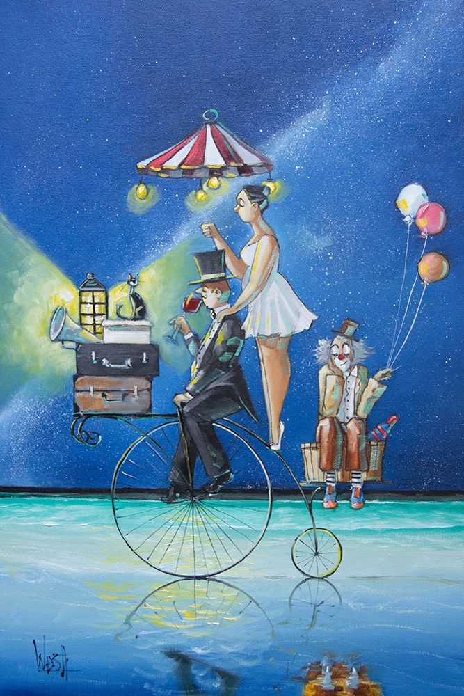 The Circus Is Coming to Town art print by Ronald West for $57.95 CAD