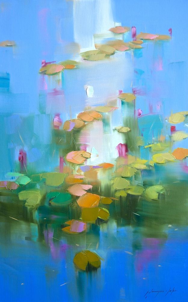 Waterlilies art print by Vahe Yeremyan for $57.95 CAD