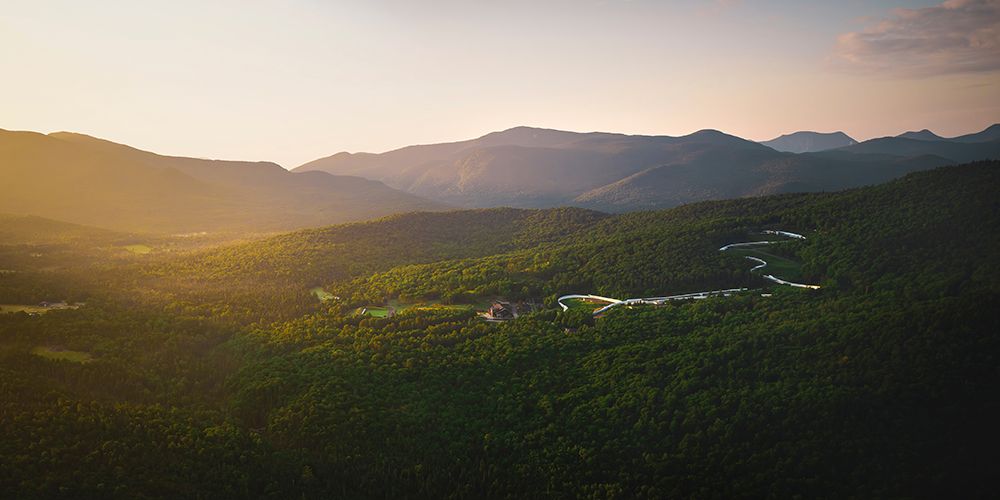 Sunrise Over the Olympic Bobsled Course, Lake Placid art print by Jonathan Zaharek for $57.95 CAD