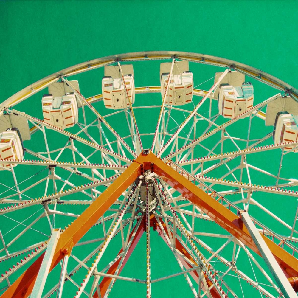 Green Ferris Wheel art print by Gail Peck for $57.95 CAD
