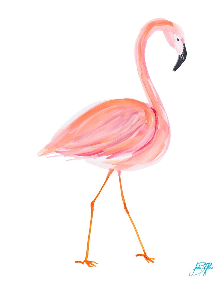 Flamingo Walk I art print by Julie DeRice for $57.95 CAD