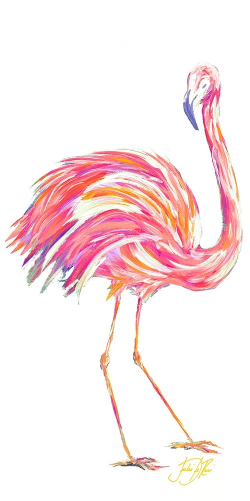 Punchy Flamingo II art print by Julie DeRice for $57.95 CAD