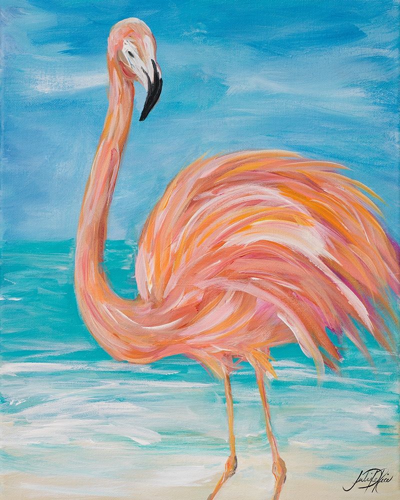 Flamingo Close up art print by Julie DeRice for $57.95 CAD