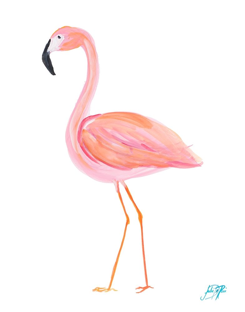 Flamingo Walk III art print by Julie DeRice for $57.95 CAD