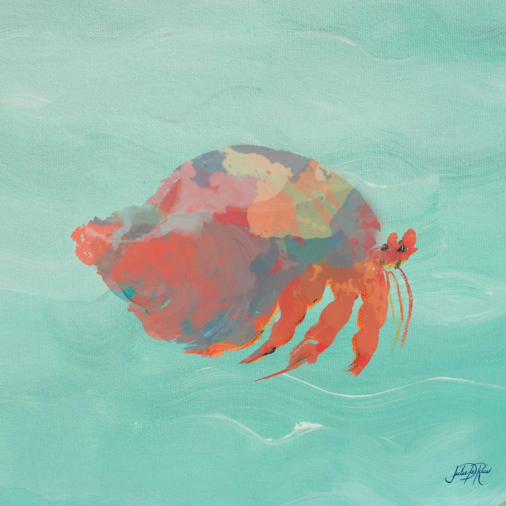 Sea Creatures on Teal II art print by Julie DeRice for $57.95 CAD