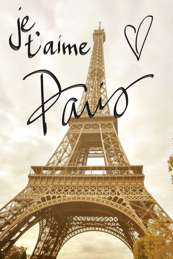 Je taime Paris art print by Emily Navas for $57.95 CAD