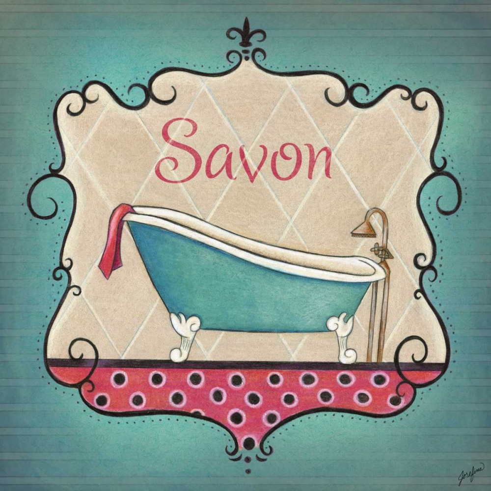 Bain and Savon II art print by Josefina for $57.95 CAD