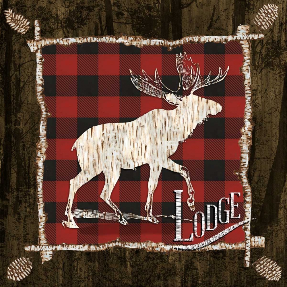 Plaid Birch Trail I art print by Gina Ritter for $57.95 CAD